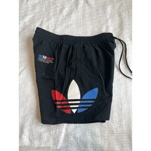 Adidas Originals Men's Tricolor Americana Swim Shorts Black L